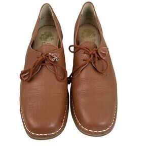 Brevitt Casuals Loafers Size 37 US 6.5 Leather Lace-up Vtg. Northampton England